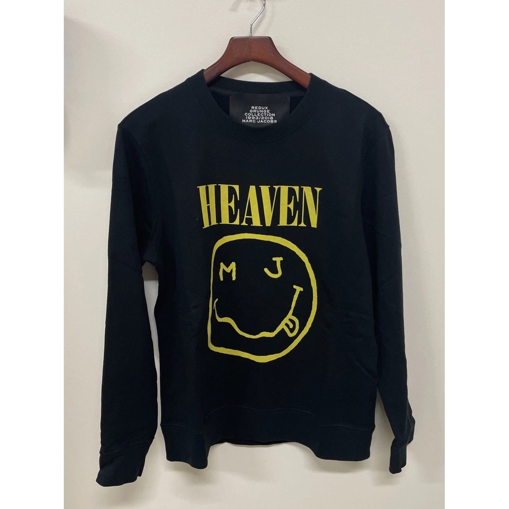 XS NIRVANA Lawsuit 2018 NOS Marc Jacobs Redux Grunge Sweatshirt‎ Unisex-Oversize - Picture 6 of 12